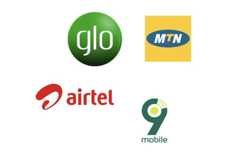 MTN, Airtel, 9mobile, Glo logo