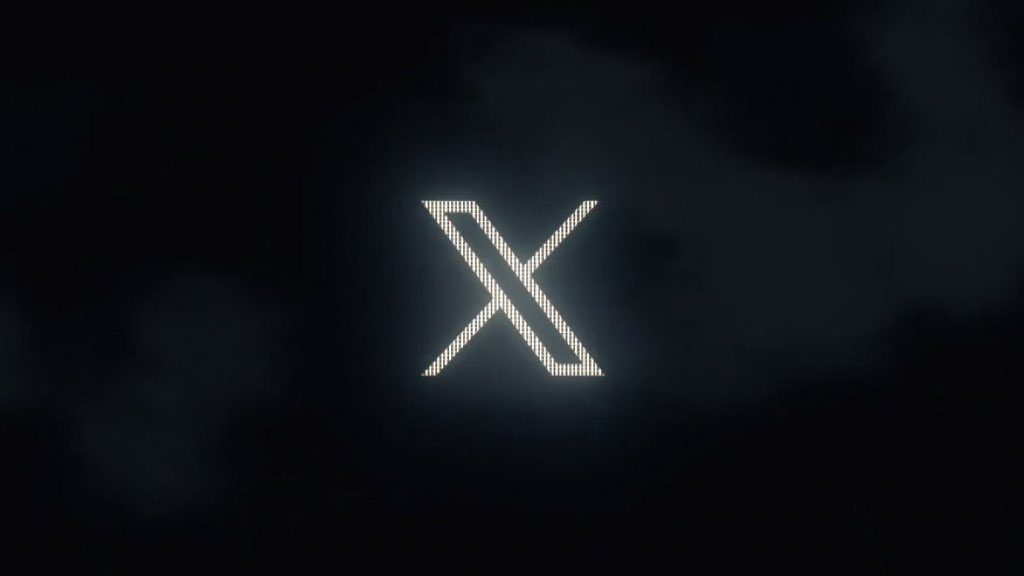Twitter new X logo