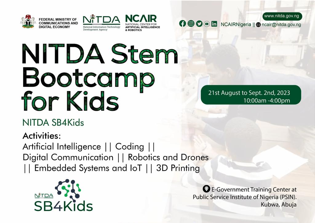 Application Opens for NITDA STEM Bootcamp for Junior Category