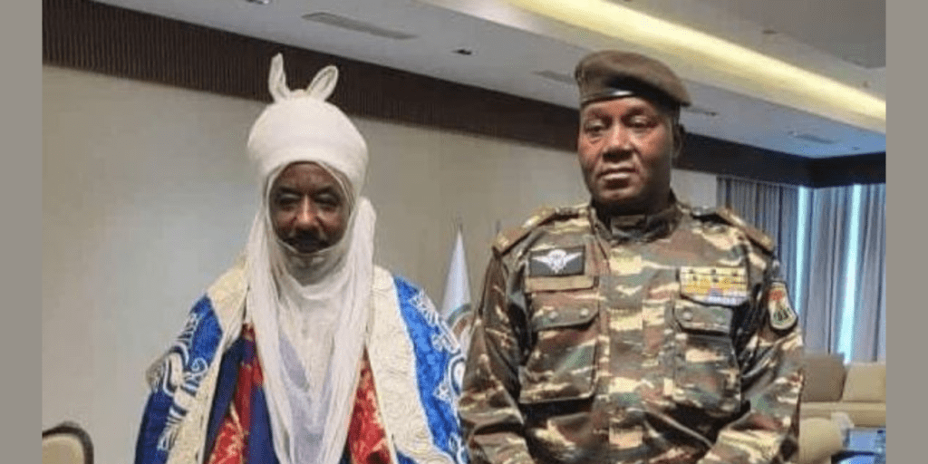 Former Emir of Kano Holds Diplomatic Talks with Niger Republic Coup Leader Amidst Escalating Political Crisis