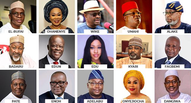 Full List of President Tinubu's Cabinet Nominees and Their Portfolios