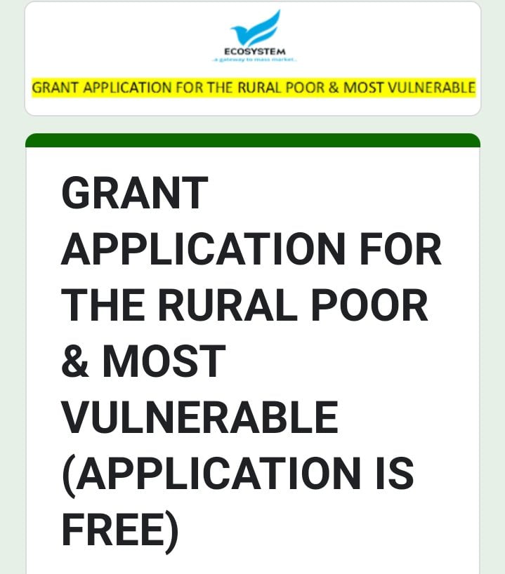 Grant Application for 2023 Ecosystem Funding Targeting Rural Poor and Most Vulnerable Communities