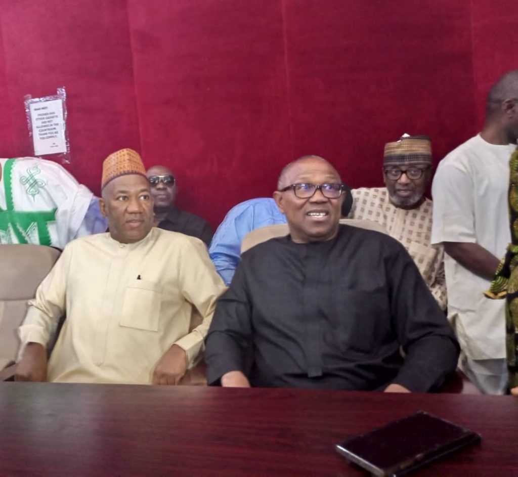 Peter Obi and Datti Baba-Ahmed Appear at Presidential Election Petition Tribunal in Abuja