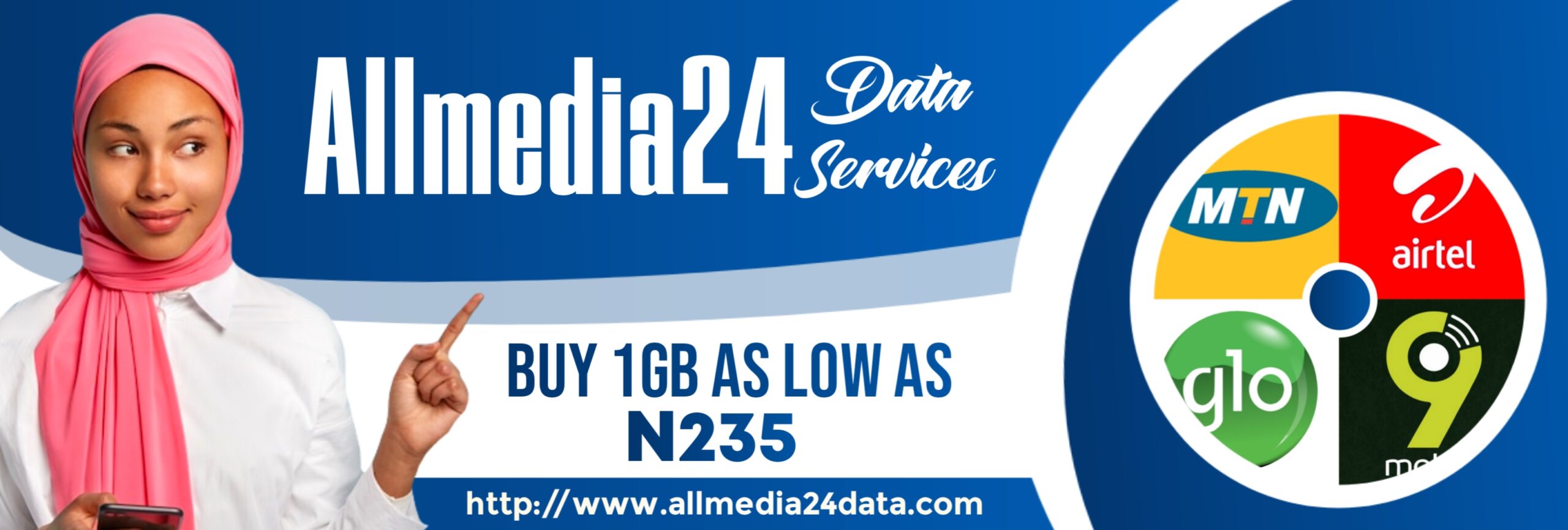 Affordable Data Plans for MTN, Airtel, Glo, and 9mobile at allmedia24data.com