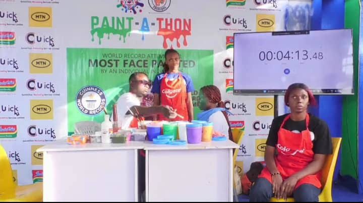 Kano Varsity Student Breaks Guinness World Record in Face Painting with 791 Faces