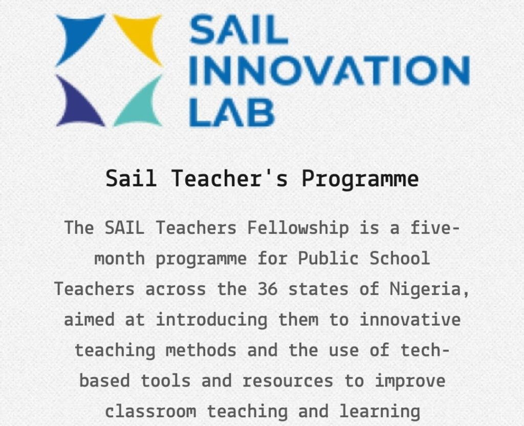 Call for Application: MTN Sail Teachers Fellowship Empowers Educators Across Nigeria