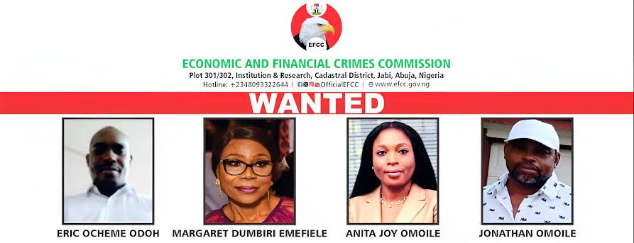 EFCC Declares Ex-CBN Governor Emefiele's Wife and Others Wanted for Alleged Financial Misconduct